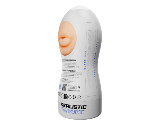 Мастурбатор-ротик Alive Maxi Flex L Oral, реалістичний вхід, рельєфний канал
