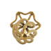 Металева анальна пробка LOCKINK SEVANDA Hollow Spiral Golden, S, золотиста, діаметр 2,6 см