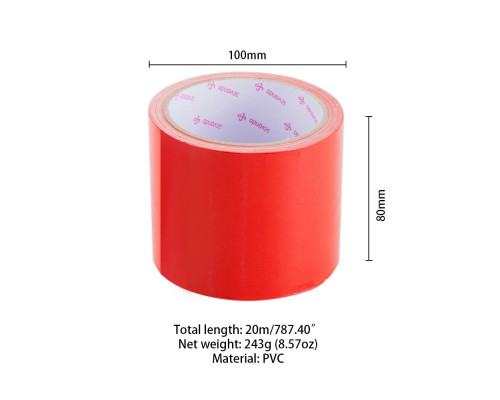 Скотч для бондажу LOCKINK SEVANDA Electrostatic Tape, червона, 16 м