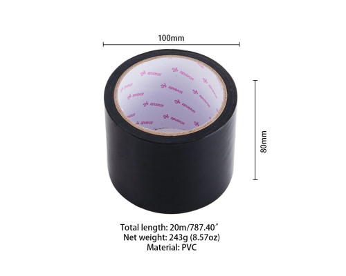 Скотч для бондажу LOCKINK SEVANDA Electrostatic Tape, чорна, 16 м