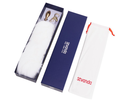 Анальна пробка з лисячим хвостом LOCKINK SEVANDA Red Vixen Set with Pear-shape Plug