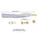 Анальна пробка з флогером LOCKINK SEVANDA White Pony-Tail Anal Pear-shape Plug