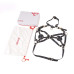 Портупея на грудь LOCKINK SEVANDA Queen Chest Harness with Removable Bra, чорна, зі знімними пестис