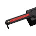 Паддл LOCKINK SEVANDA Braided-handle Spanking Paddle, чорно-червоний, гладенький, з плетінням на ручці