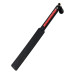 Паддл LOCKINK SEVANDA Braided-handle Spanking Paddle, чорно-червоний, гладенький, з плетінням на ручці