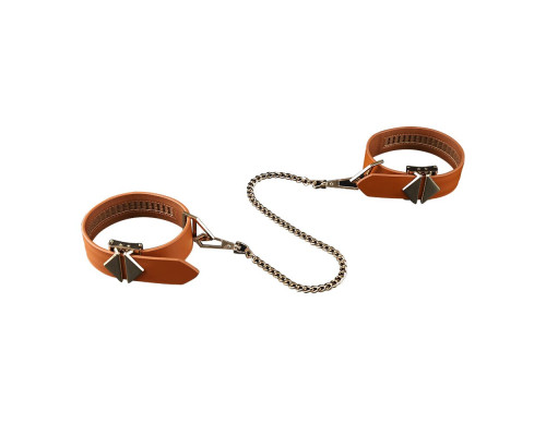 Набір для бондажу LOCKINK 8-Bondage-Straps Restraint Set, коричневий, 8 ременів з натуральної шкіри