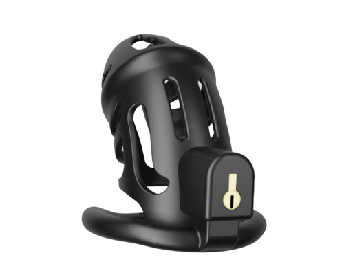 Клітка для пеніса LOCKINK SEVANDA Naja-Cobra Chastity Cage, чорна, 3 кільця різних розмірів