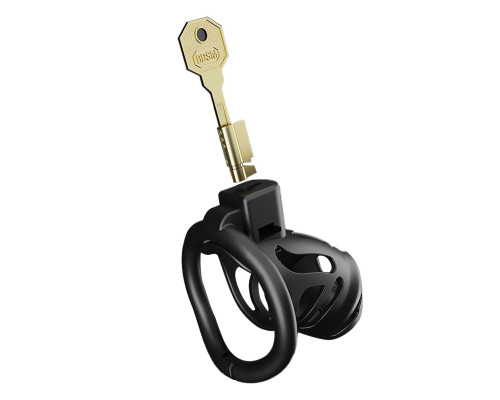 Клітка для пеніса LOCKINK SEVANDA Naja-Cobra Chastity Cage, чорна, 3 кільця різних розмірів