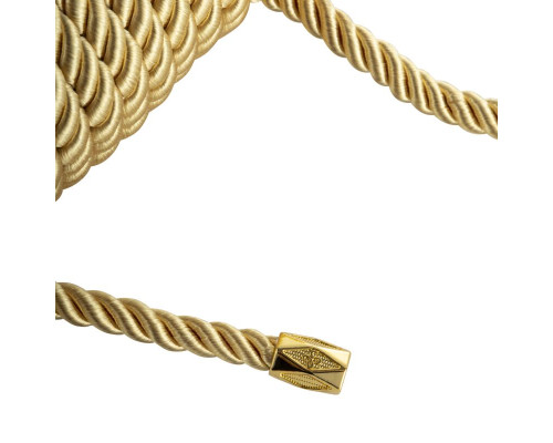 Мотузка для шибарі LOCKINK SEVANDA Shibari Pratice Rope, золотиста, 8 м, нейлон+бавовна