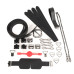 БДСМ-набір LOCKINK Bondage & Restraint Set, чорний, натуральна шкіра, фіксатори, маска, кляп