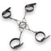 БДСМ-набір LOCKINK Bondage & Restraint Set, чорний, натуральна шкіра, фіксатори, маска, кляп