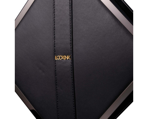 Сумка для секс-іграшок LOCKINK Mysterious Square Kink Bag, чорна, набір для бондажу в комплекті
