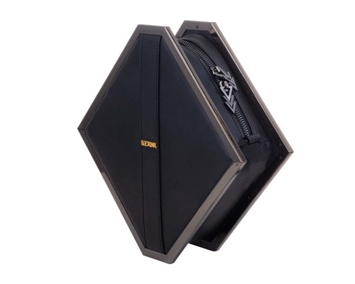 Сумка для секс-іграшок LOCKINK Mysterious Square Kink Bag, чорна, набір для бондажу в комплекті