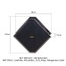 Сумка для секс-іграшок LOCKINK Mysterious Square Kink Bag, чорна, набір для бондажу в комплекті