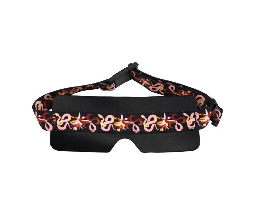 БДСМ-набір LOCKINK The Flowering Serpent Bondage Set, чорний, з малюнком у вигляді змій, 7 предметів