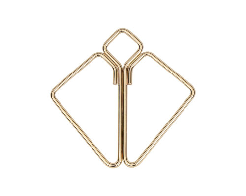 SX0844 Затискачі для сосків з важкою підвіскою LOCKINK Nipple Clamps with Heavy Pendant, золотисті