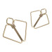 SX0844 Затискачі для сосків з важкою підвіскою LOCKINK Nipple Clamps with Heavy Pendant, золотисті