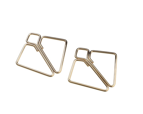 SX0844 Затискачі для сосків з важкою підвіскою LOCKINK Nipple Clamps with Heavy Pendant, золотисті