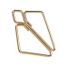 SX0844 Затискачі для сосків з важкою підвіскою LOCKINK Nipple Clamps with Heavy Pendant, золотисті