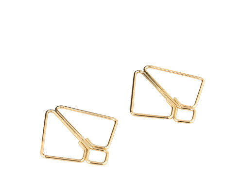 SX0844 Затискачі для сосків з важкою підвіскою LOCKINK Nipple Clamps with Heavy Pendant, золотисті