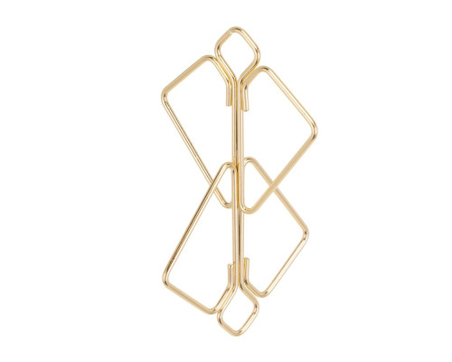 SX0844 Затискачі для сосків з важкою підвіскою LOCKINK Nipple Clamps with Heavy Pendant, золотисті