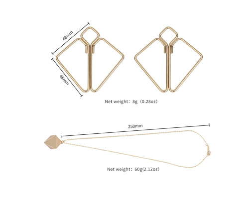 SX0844 Затискачі для сосків з важкою підвіскою LOCKINK Nipple Clamps with Heavy Pendant, золотисті
