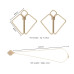 SX0844 Затискачі для сосків з важкою підвіскою LOCKINK Nipple Clamps with Heavy Pendant, золотисті