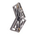 Затискачі для сосків з важкою підвіскою LOCKINK Adjustable Nipple Clamps with Heavy Pendant, під срібло