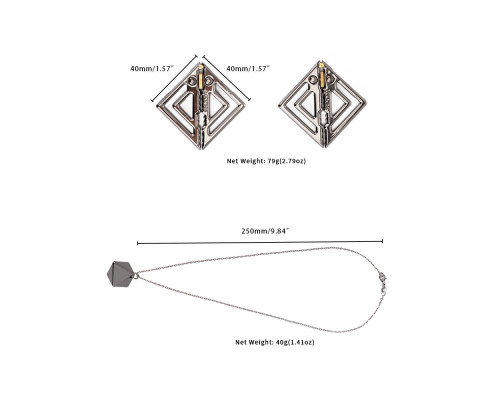Затискачі для сосків з важкою підвіскою LOCKINK Adjustable Nipple Clamps with Heavy Pendant, під срібло