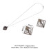 Затискачі для сосків з легкою підвіскою LOCKINK Adjustable Nipple Clamps with Light Pendant, сріблясті