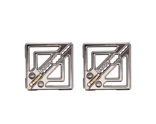 Затискачі для сосків з легкою підвіскою LOCKINK Adjustable Nipple Clamps with Light Pendant, сріблясті