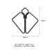 Затискачі для сосків LOCKINK Minimalism Nipple Clamps, сріблясті