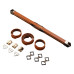 Фіксатор-розпірка LOCKINK Adjustable Spreader Bar Set, коричневий, шкіряний, ремені для шиї, рук/ніг