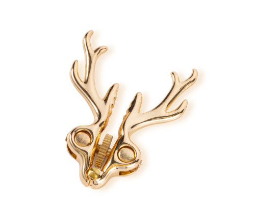 Затискачі для сосків LOCKINK SEVANDA Stag Adjustable Nipple Clamps, золотисті, зі знімними підвісками