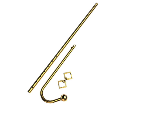 Анальний гак LOCKINK Golden Adjustable Anal Hook Set