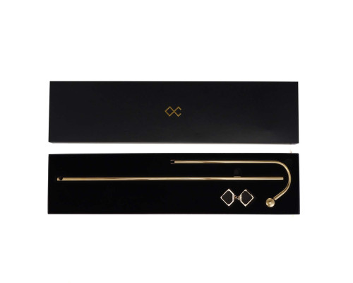 Анальний гак LOCKINK Golden Adjustable Anal Hook Set
