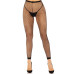 Колготки без стопи Leg Avenue Industrial Net footless tights, One Size, чорні, в сітку