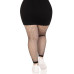 Колготки без стопи Leg Avenue Industrial Net footless tights, 1X/2X, чорні, в сітку