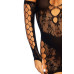 Мінісукня Leg Avenue Mini dress and matching gloves, One Size, чорна, мітенки в комплекті