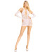 Мінісукня Leg Avenue Mini dress and matching gloves White One Size