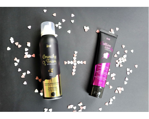 INTT Promo 2: Масажна піна Crunchy Foam Vanilla (150 мл) + змазка Cotton Candy (100 мл) безкоштовно