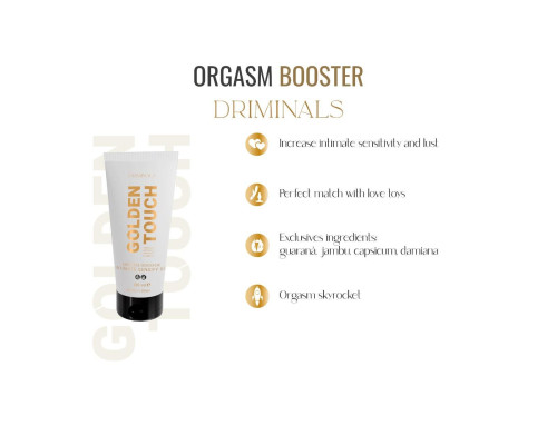 Збуджувальний гель для клітора Driminals Golden Touch Orgasm Booster, 30 мл, розігрів та поколювання