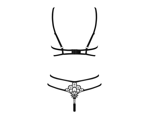 Эротический комплект из стреп Obsessive Badossa 2-pcs set S/M (мятая упаковка!!!)
