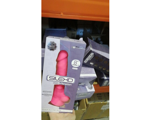 Фаллоимитатор с вибрацией SilexD Vetus Vibro Pink (MODEL 1 size 8in) (мятая упаковка!!!)