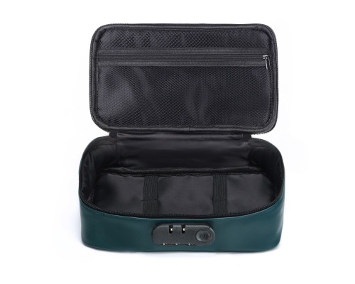 Кейс для іграшок Dorcel DISCREET BOX LUXURY GREEN, кодовий замок, 27×16×7,62 см