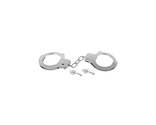 Металеві наручники Fetish Tentation Adjustable metal wrist cuffs, 2 ключі