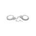 Металеві наручники Fetish Tentation Adjustable metal wrist cuffs, 2 ключі