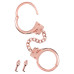 Металеві наручники Fetish Tentation Premium Chick wrist cuffs in rose-gold metal, рожеве золото
