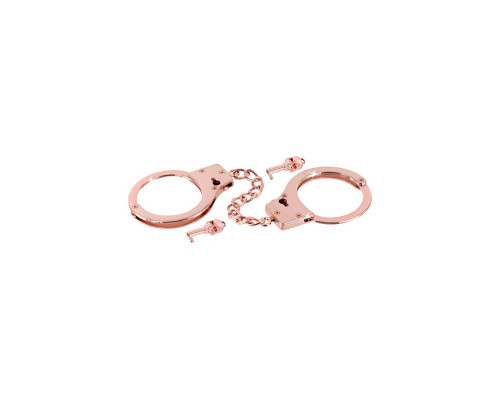 Металеві наручники Fetish Tentation Premium Chick wrist cuffs in rose-gold metal, рожеве золото
