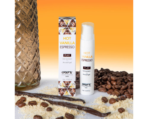 Розпродаж!!! Стимулюючий гель EXSENS Kissable Hot Vanilla Espresso 15мл (термін 11.2026)